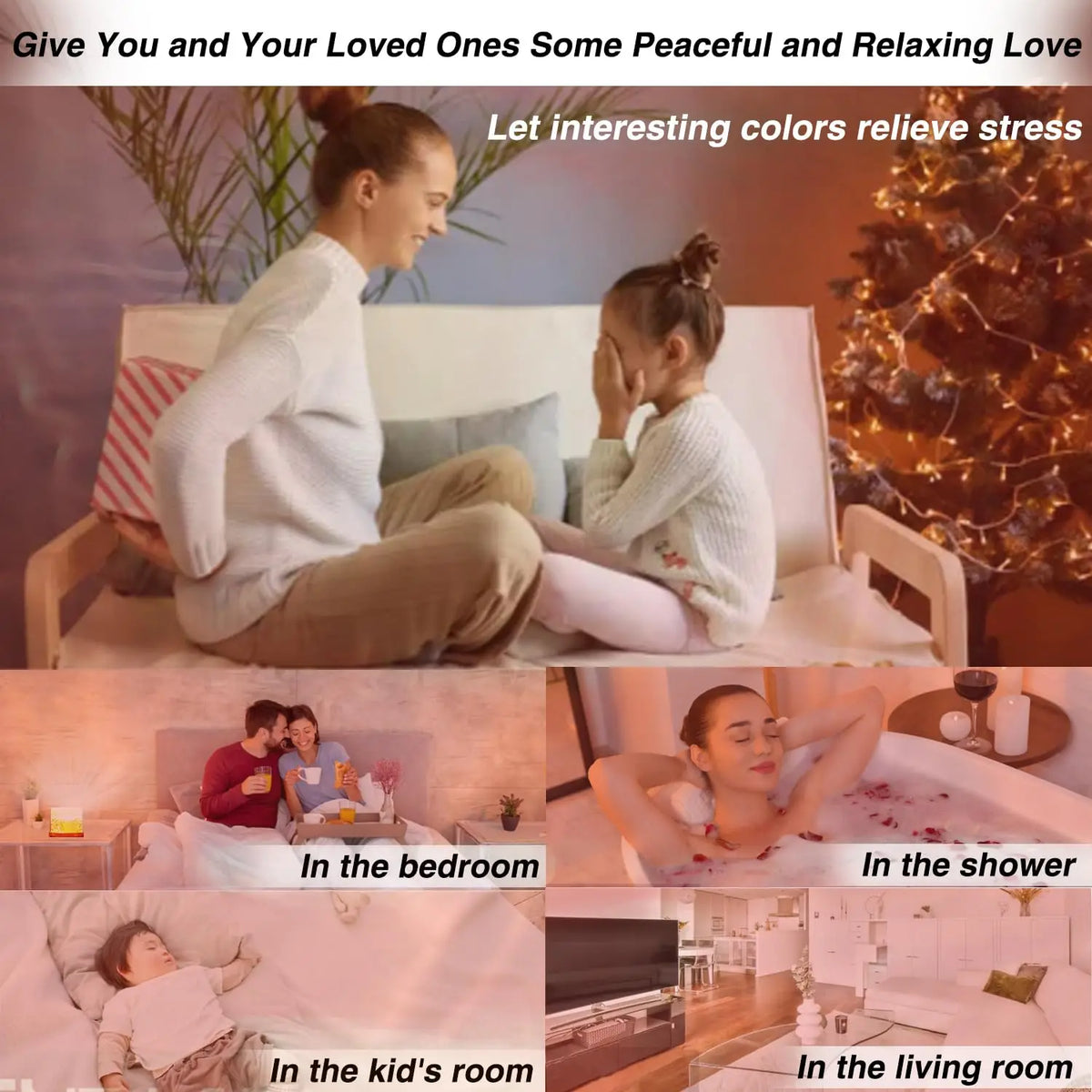 Serene Ocean & Aurora Light Projector