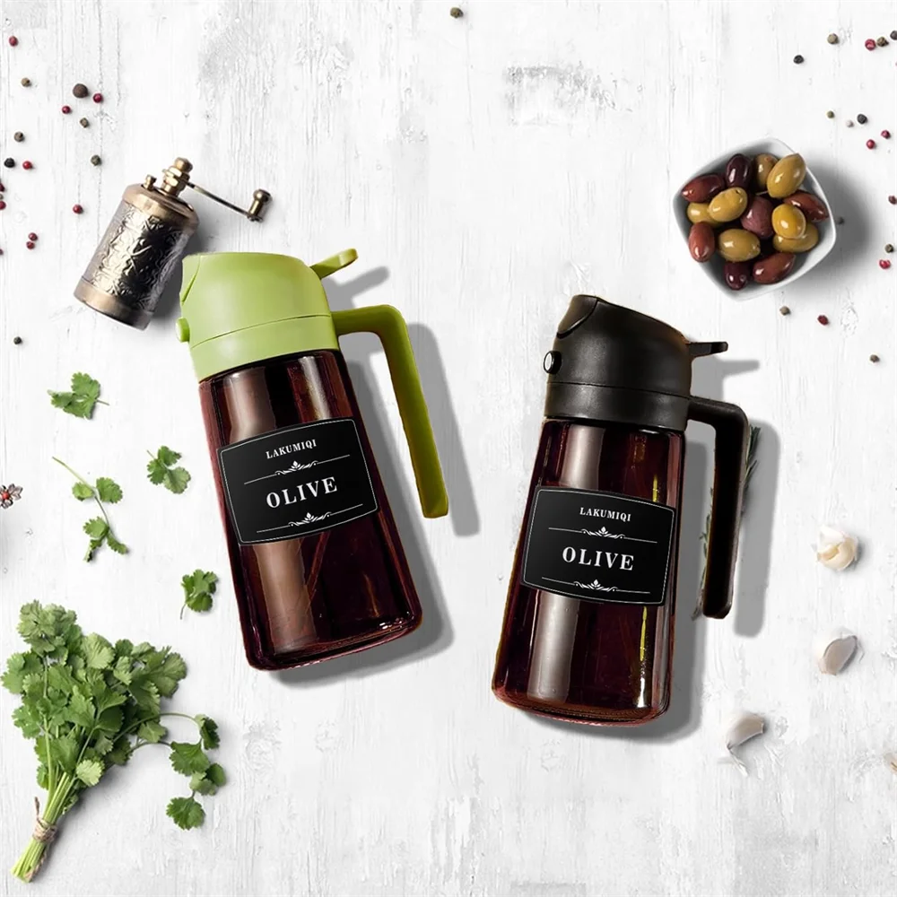 Amber Glass Dual Oil Dispenser